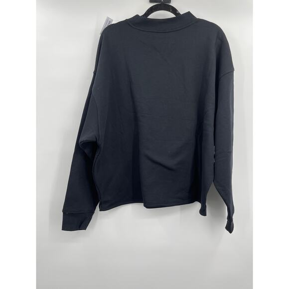 Old Navy Long Sleeve Black Slouchy Relaxed Sweatshirt Pocket XL Tall NEW Womens - Picture 9 of 9